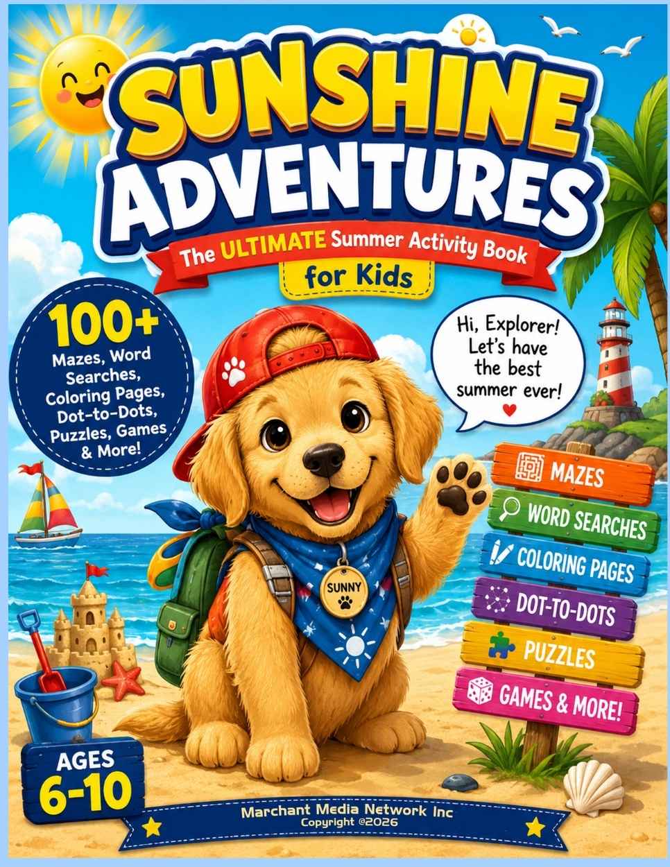 Sunshine Adventures Activity Book for Kids cover